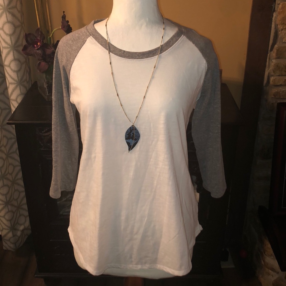 Raglan monoB3/4 length sleeve T